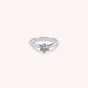 Anello Solitario Ares Oro bianco - Varengo Gioielli