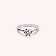 Anello Solitario Arge Oro bianco - Varengo Gioielli