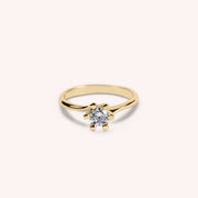 Anello Solitario Arge Oro giallo - Varengo Gioielli