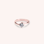 Lade das Bild in die Galerie hoch, Anello Solitario Cloe Oro rosa - Varengo Gioielli