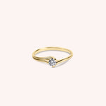 Load image into Gallery viewer, Anello Solitario Dike Oro giallo - Varengo Gioielli
