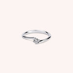 Load image into Gallery viewer, Anello Solitario Iride Oro bianco - Varengo Gioielli