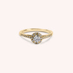 Load image into Gallery viewer, Anello Solitario Vesta Oro giallo - Varengo Gioielli