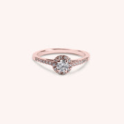 Anello Solitario Vesta Oro rosa - Varengo Gioielli
