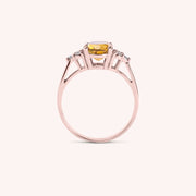 Anello Tiche Citrino - Varengo Gioielli