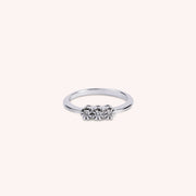 Anello Trilogy Bronte Oro bianco VS - Varengo Gioielli