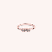 Anello Trilogy Bronte Oro rosa VS - Varengo Gioielli