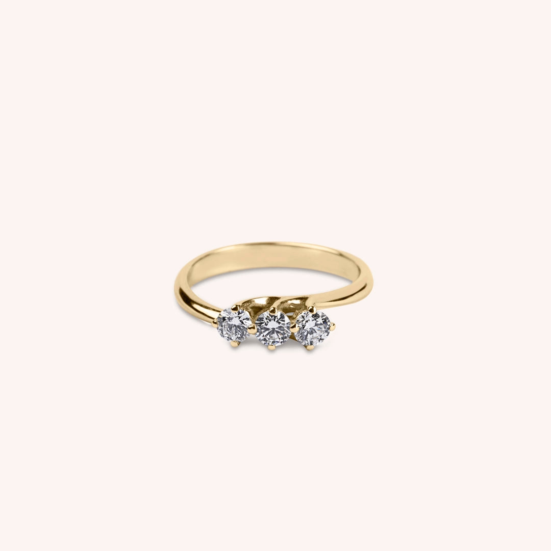 Anello Trilogy Cloe Oro giallo - Varengo Gioielli
