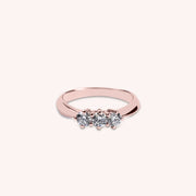 Anello Trilogy Daira Oro rosa - Varengo Gioielli