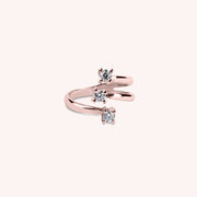 Anello Trilogy Medusa Oro rosa VS - Varengo Gioielli