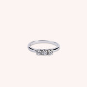 Anello Trilogy Teti Oro bianco - Varengo Gioielli