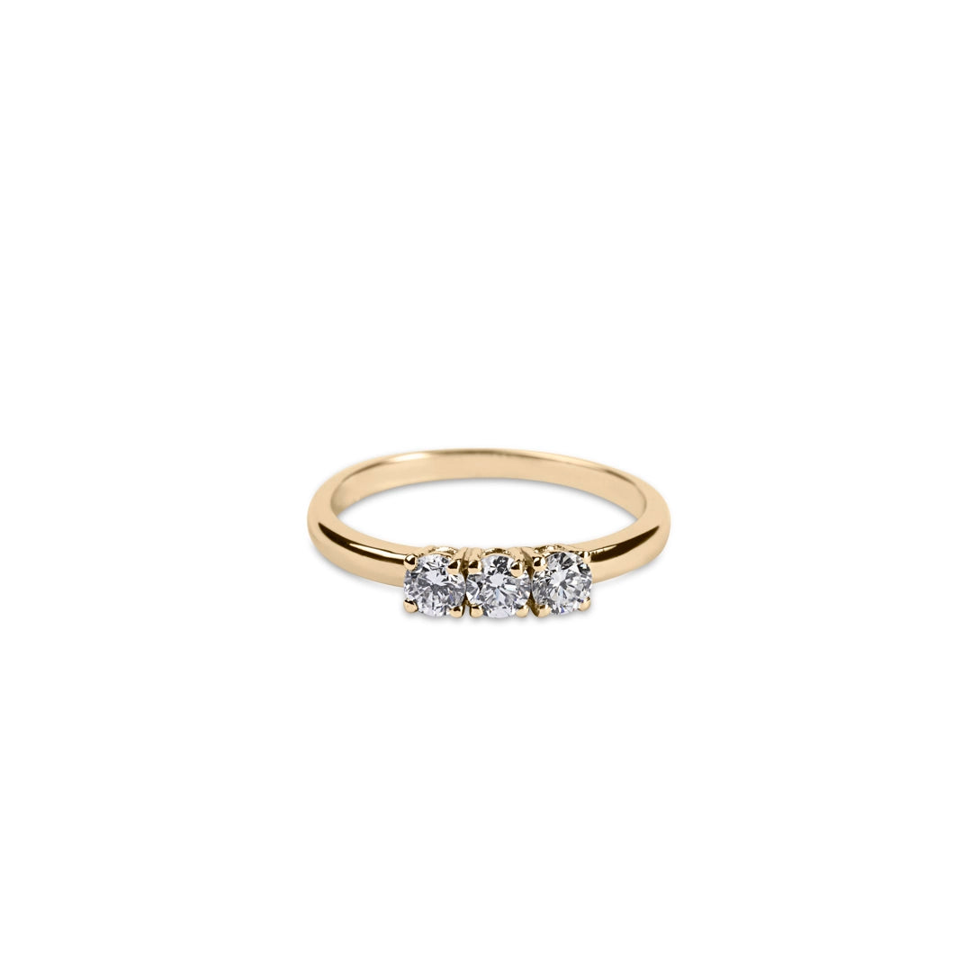 Anello Trilogy Teti Oro giallo - Varengo Gioielli