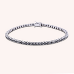 Carica l’immagine nella galleria, Bracciale Afrodite Diamanti Neri Oro bianco - Varengo Gioielli