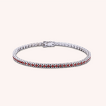 Carica l’immagine nella galleria, Bracciale Afrodite Rubini Oro bianco - Varengo Gioielli