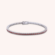 Bracciale Afrodite Rubini Oro bianco - Varengo Gioielli