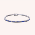 Load image into Gallery viewer, Bracciale Afrodite Zaffiri Oro bianco - Varengo Gioielli