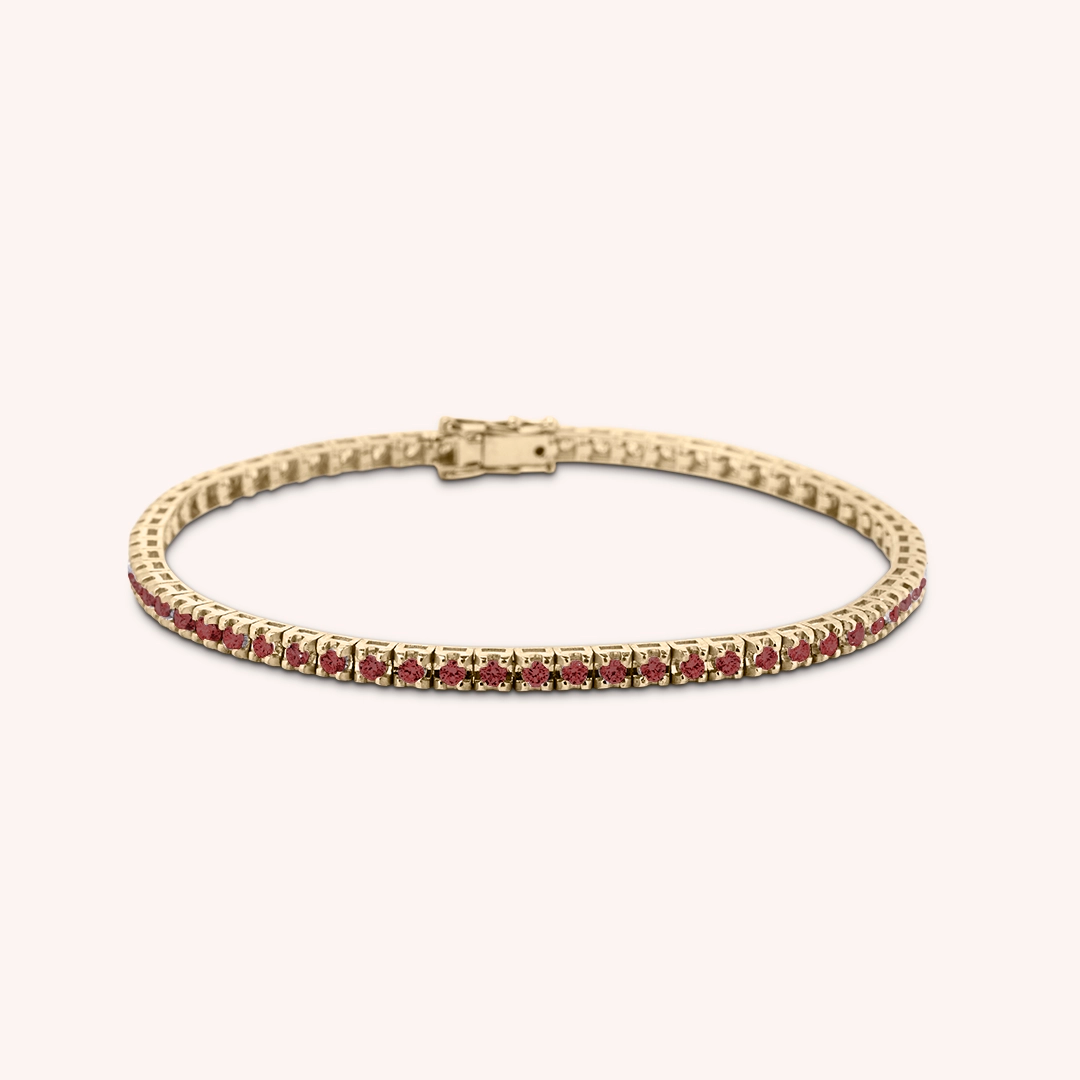Bracciale Afrodite Rubini Oro giallo - Varengo Gioielli