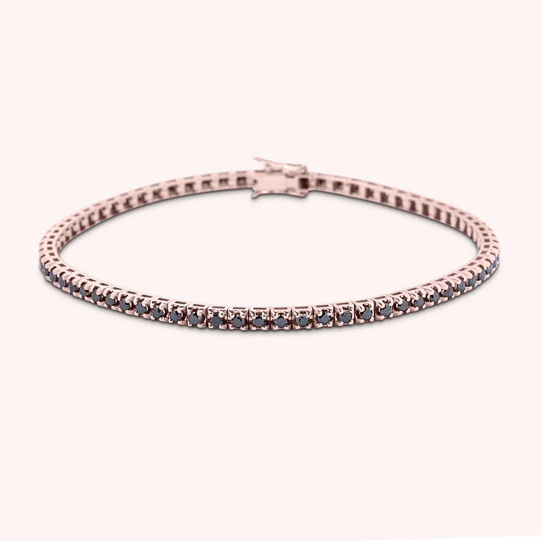 Bracciale Afrodite Diamanti Neri Oro rosa - Varengo Gioielli