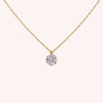 Lade das Bild in die Galerie hoch, Girocollo Flora Oro giallo VS - Varengo Gioielli