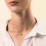 Load image into Gallery viewer, Girocollo Iris Rubino 5x7 - Varengo Gioielli
