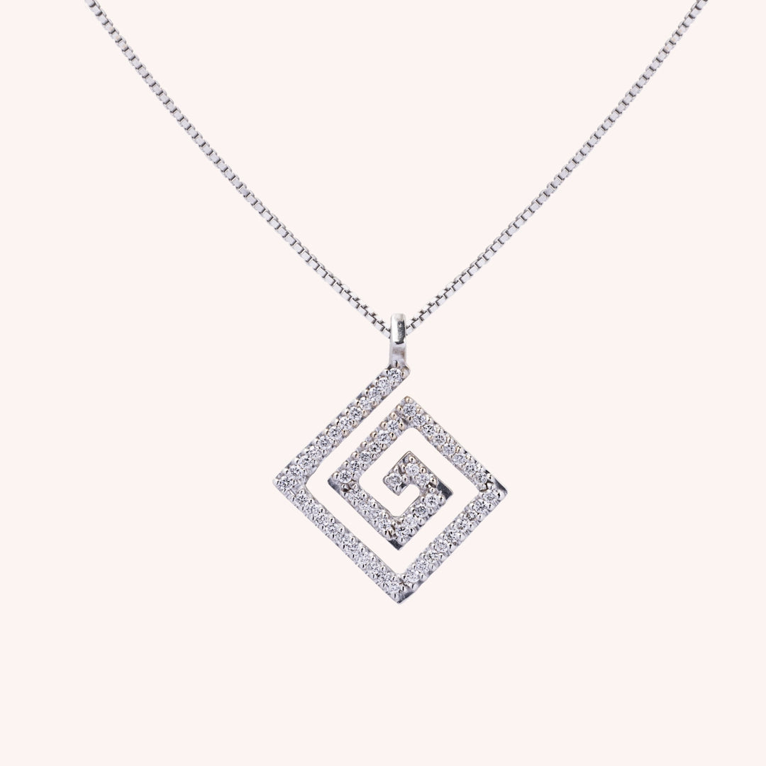 Girocollo Minosse Oro bianco - Varengo Gioielli