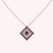 Girocollo Phoebe Rubini Oro rosa - Varengo Gioielli