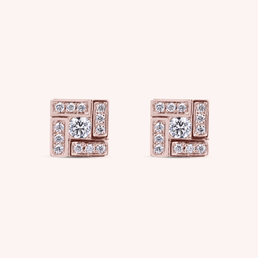 Orecchini Athena Oro rosa - Varengo Gioielli