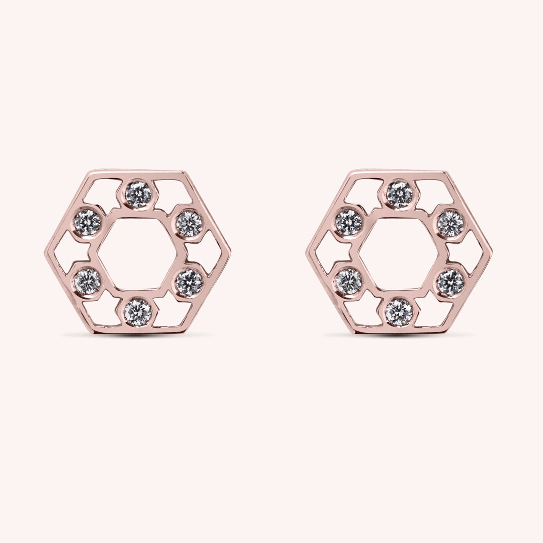 Orecchini Cora Oro rosa - Varengo Gioielli